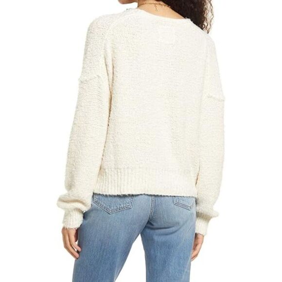 Free People Theo V-Neck Cream |‎ Size S - Picture 3 of 9